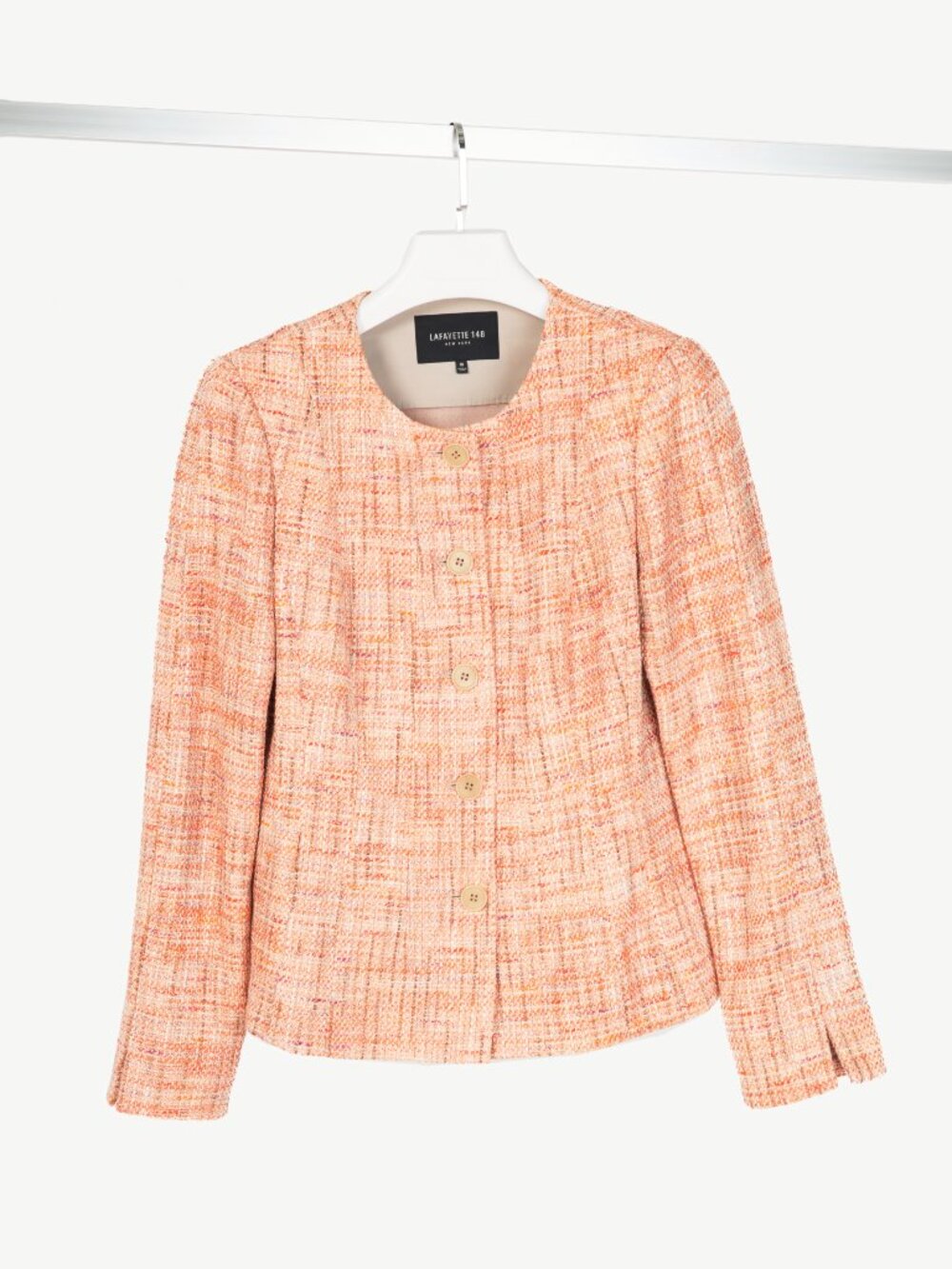 Lafayette 148 Darina Bouquet-Multi Cotton-Tweed Jacket